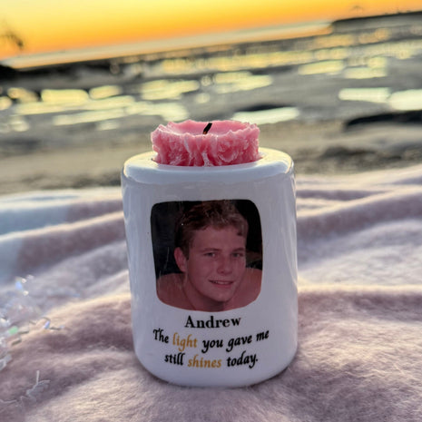 Personalised Custom Photo Tea Light Holder